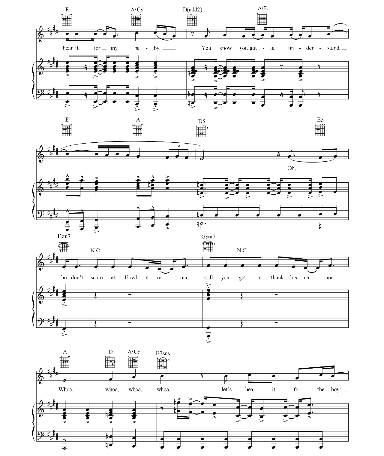 Let's Hear It For The Boy (from Footloose) sheet music 10