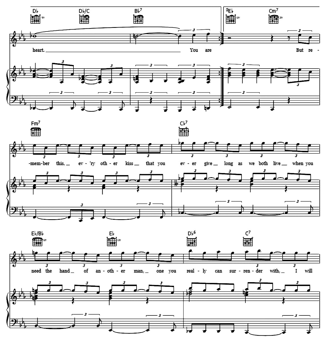 Kissing A Fool sheet music 5