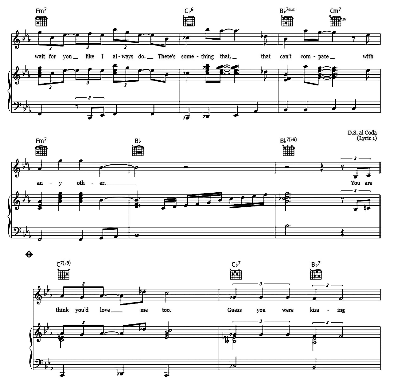 Kissing A Fool sheet music 6