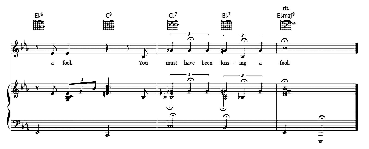 Kissing A Fool sheet music 7