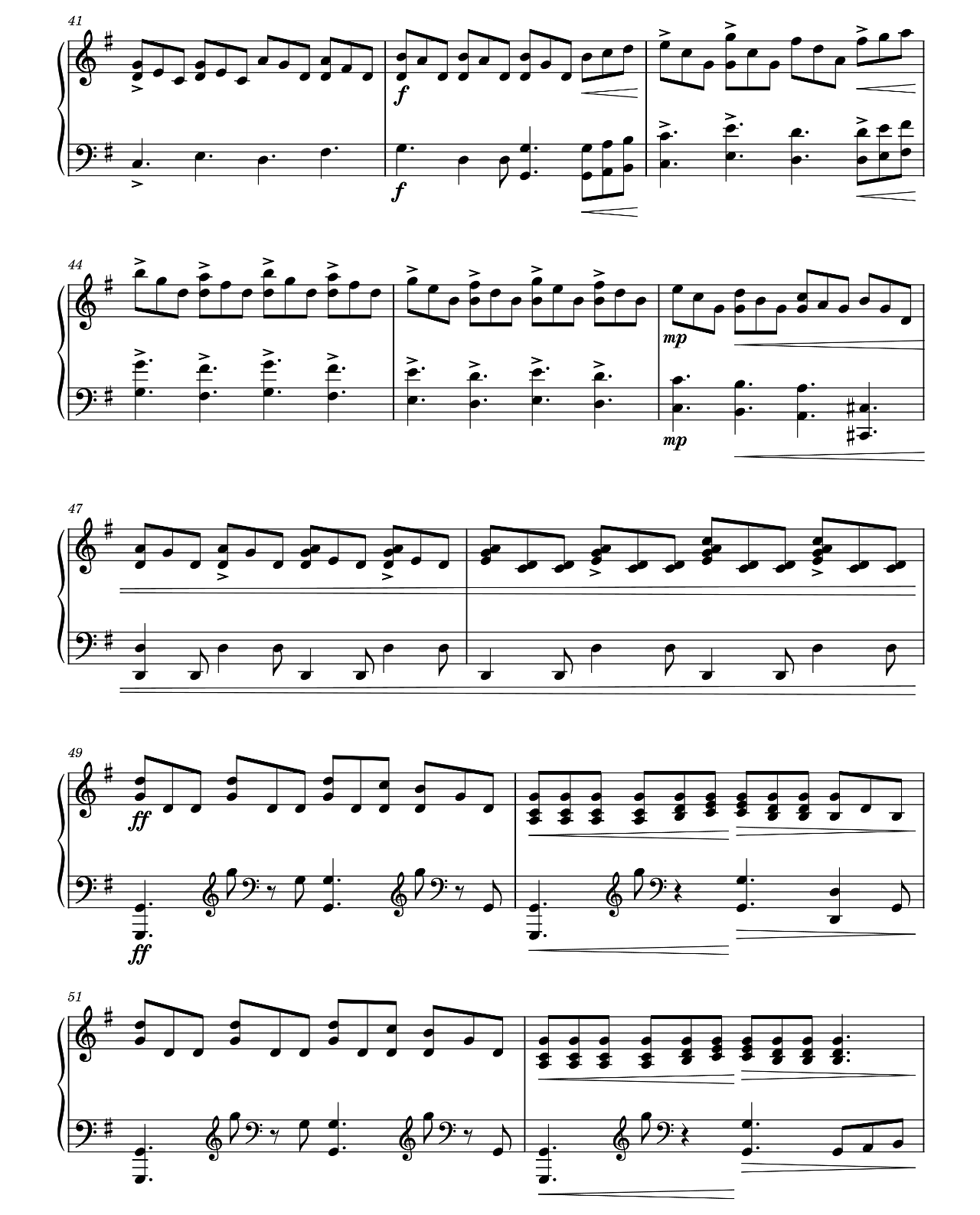 Waterfall sheet music 4