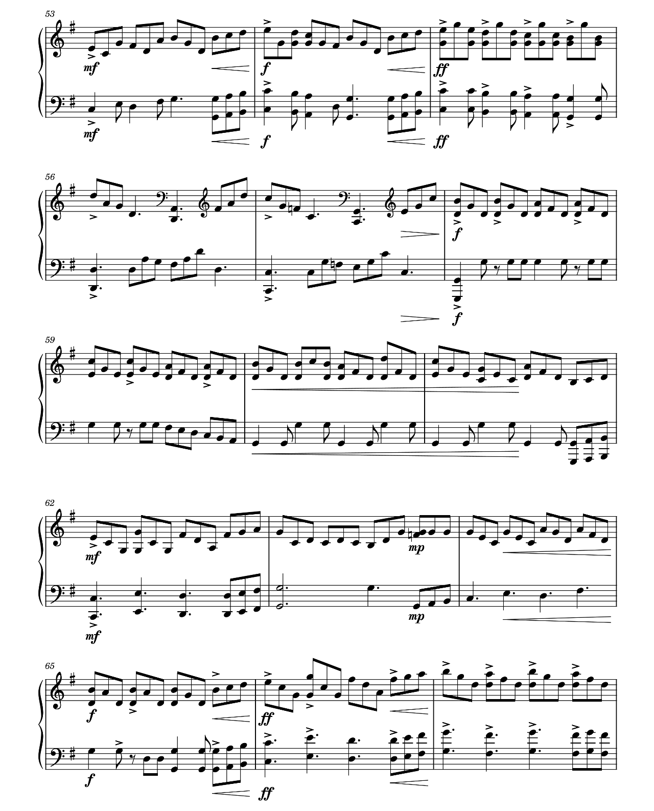 Waterfall sheet music 5