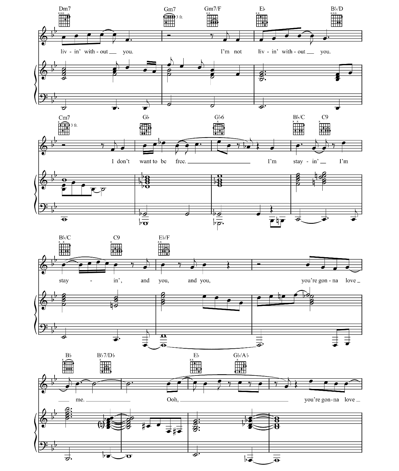 And I Am Telling You I'm Not Going sheet music 2