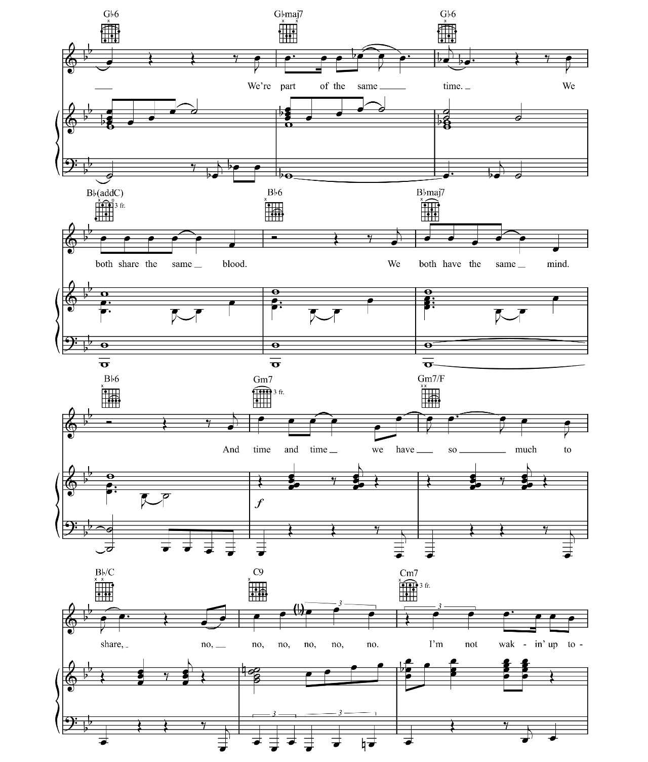 And I Am Telling You I'm Not Going sheet music 4