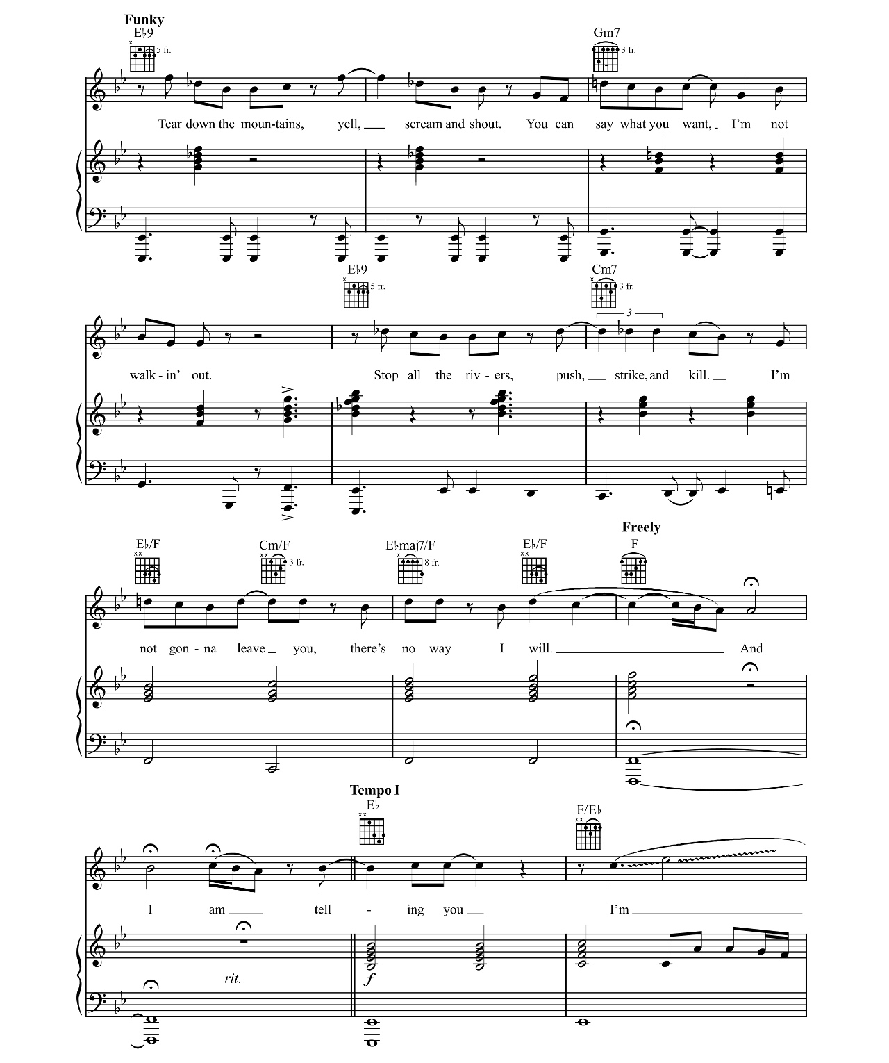 And I Am Telling You I'm Not Going sheet music 6