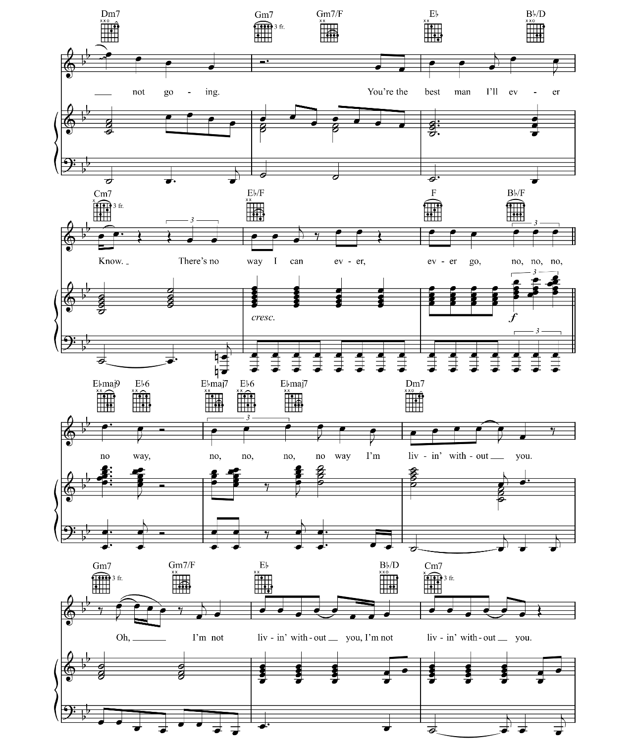 And I Am Telling You I'm Not Going sheet music 7