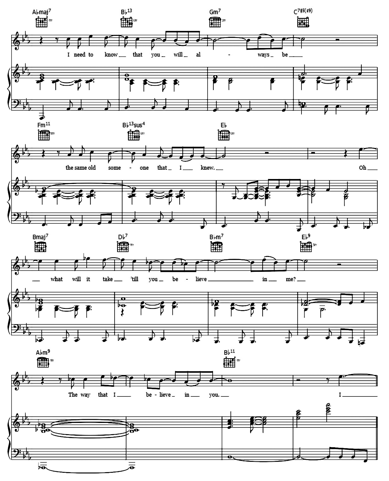 Just The Way You Are sheet music 4