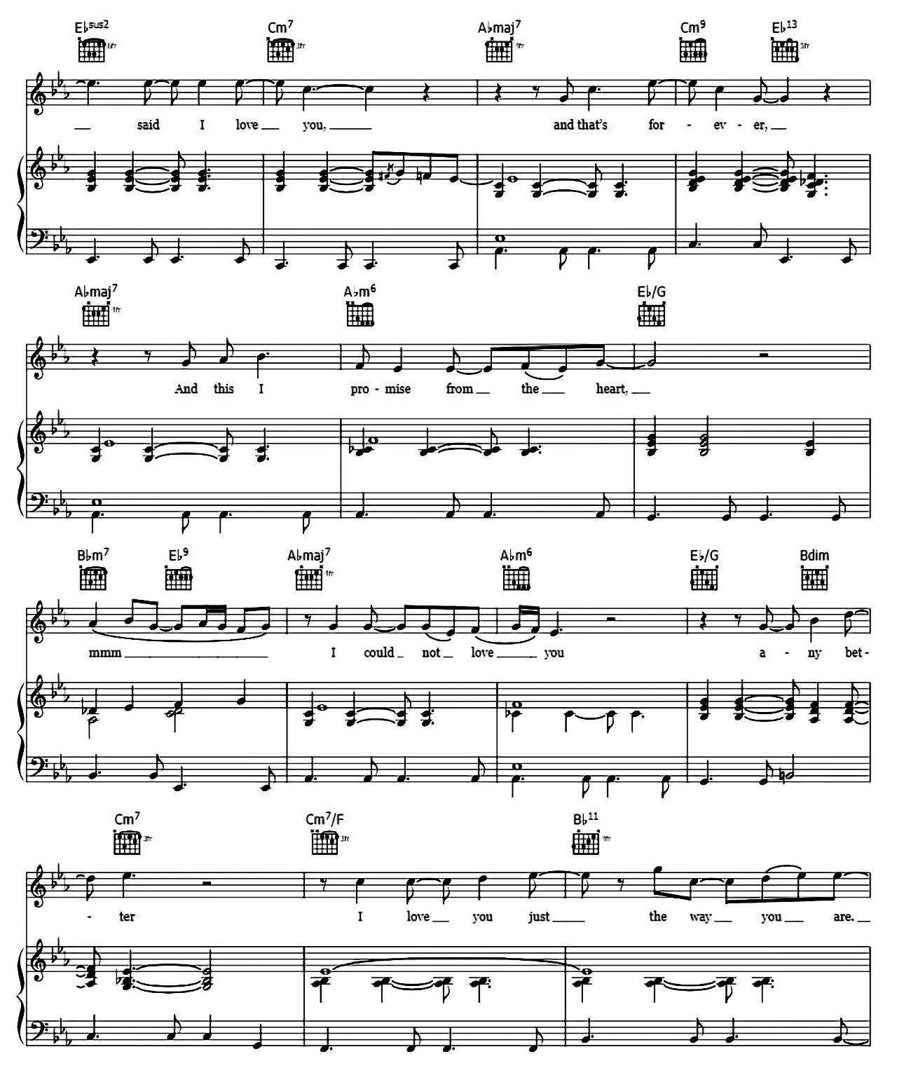 Just The Way You Are sheet music 5