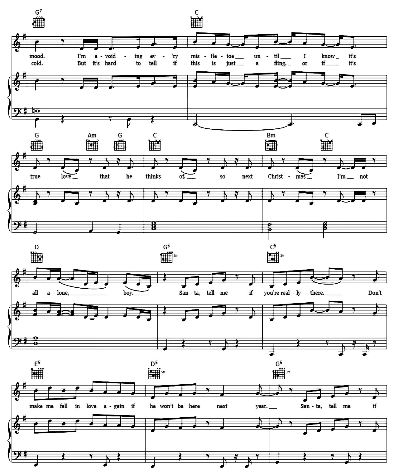 Santa Tell Me sheet music 3