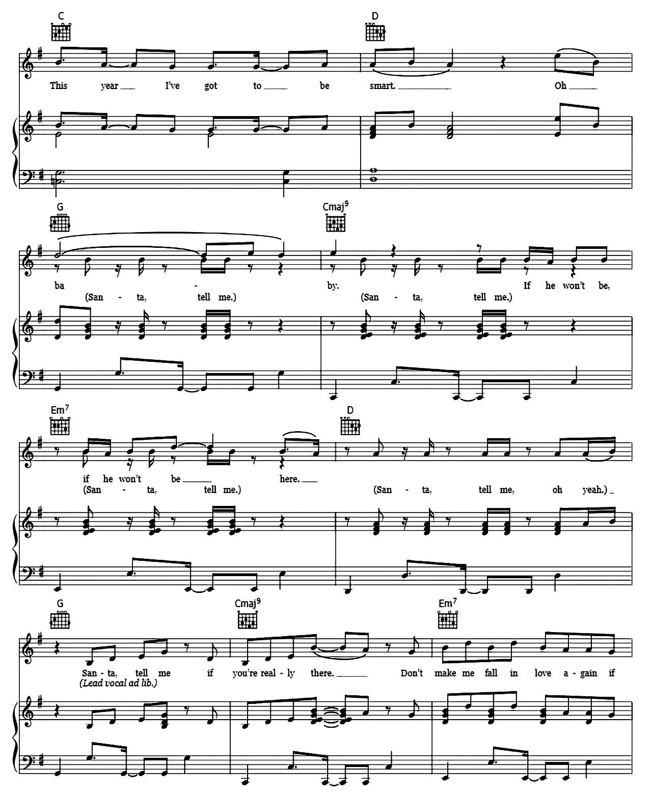 Santa Tell Me sheet music 5