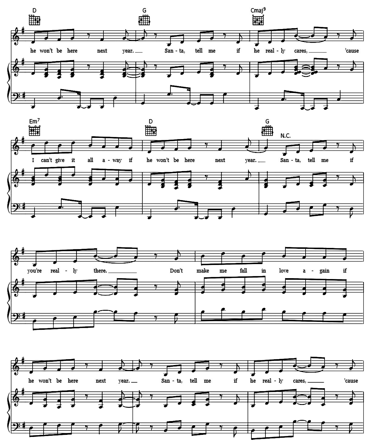 Santa Tell Me sheet music 6