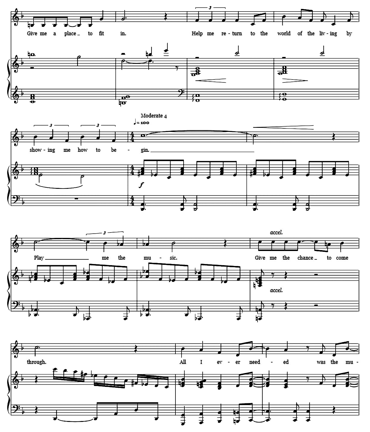 The Music And The Mirror (from A Chorus Line) sheet music 3