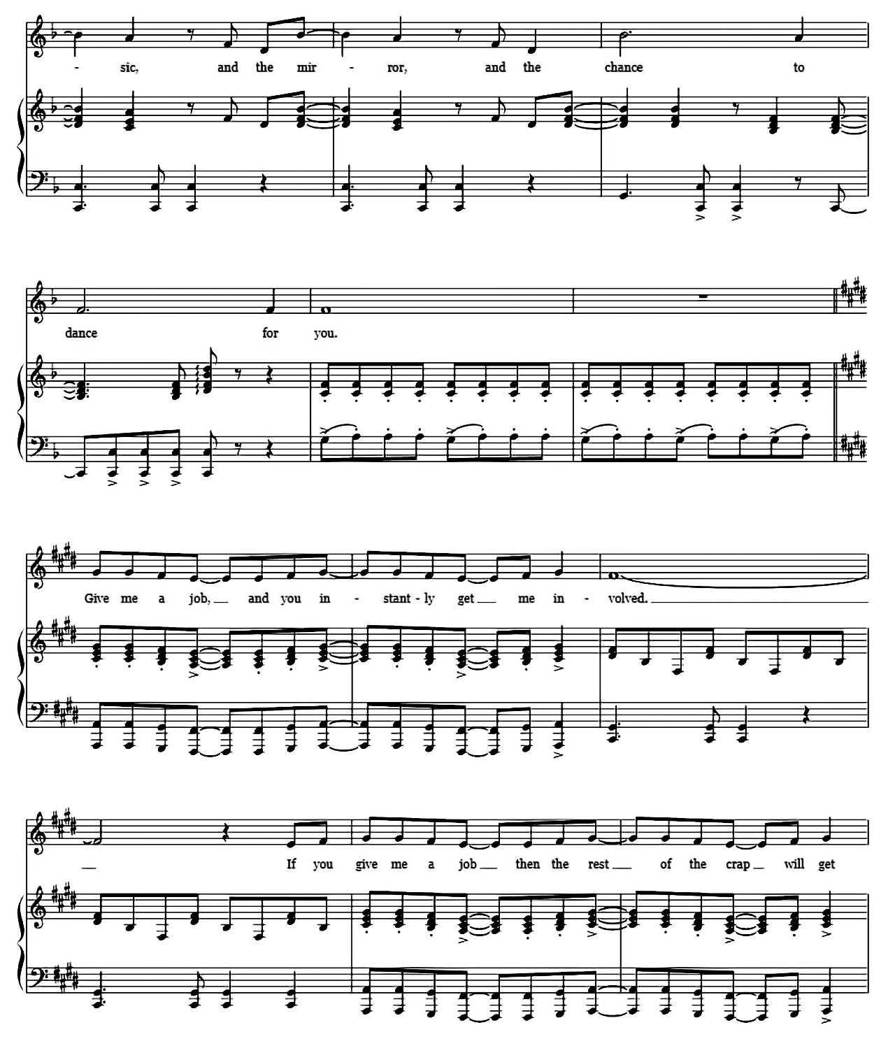 The Music And The Mirror (from A Chorus Line) sheet music 4