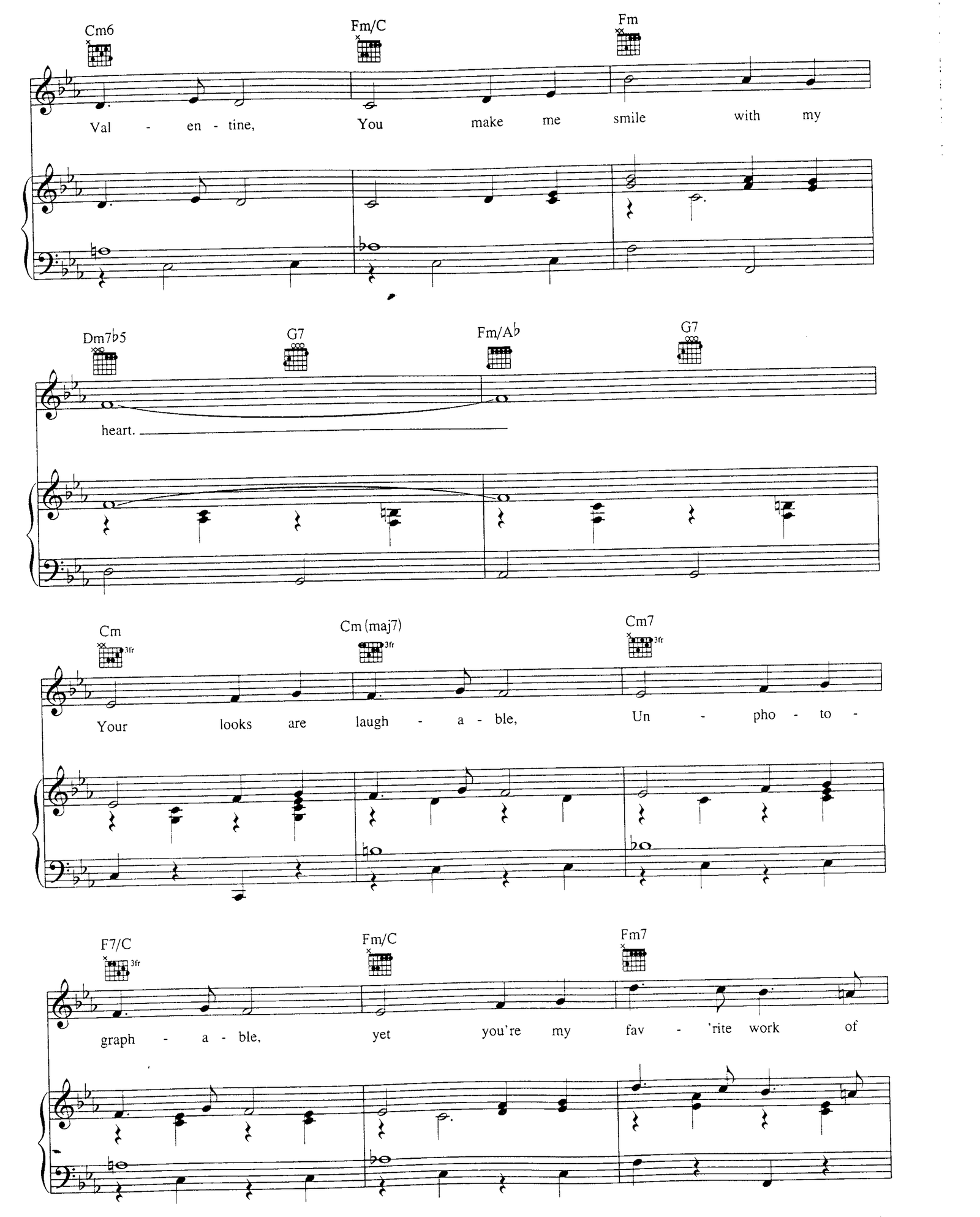 My Funny Valentine sheet music 3