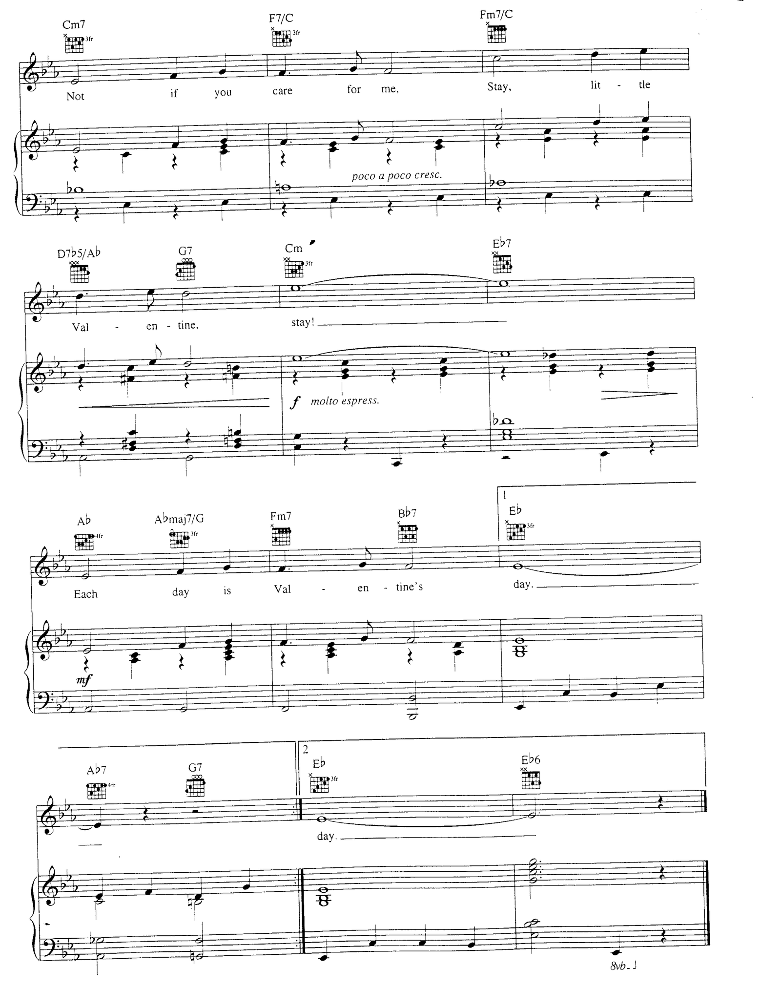 My Funny Valentine sheet music 5