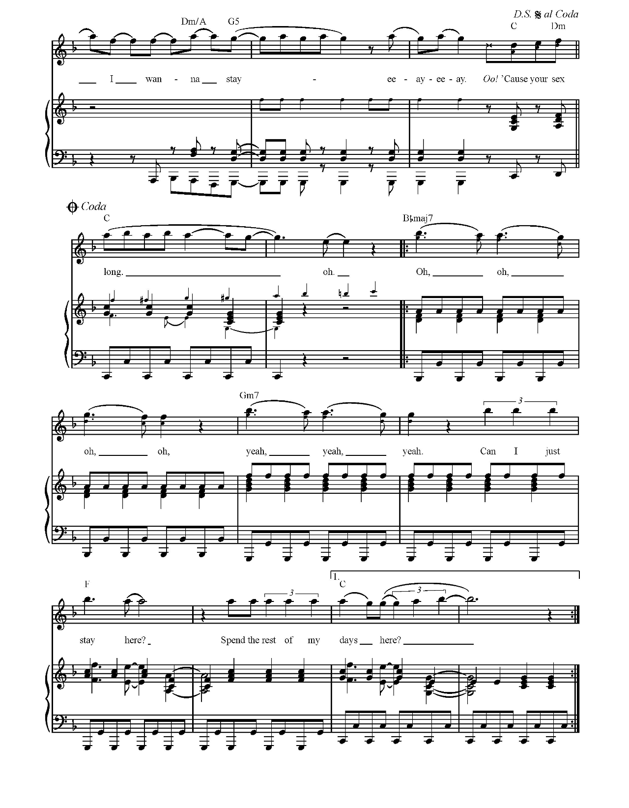 Locked Out Of Heaven sheet music 7