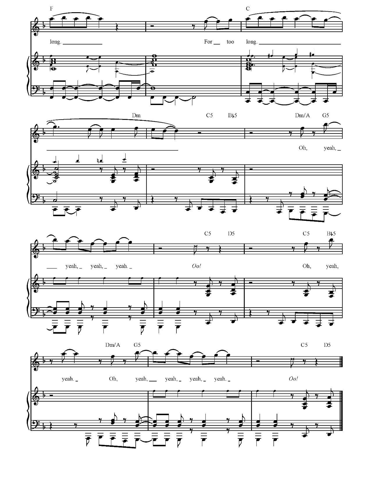 Locked Out Of Heaven sheet music 9