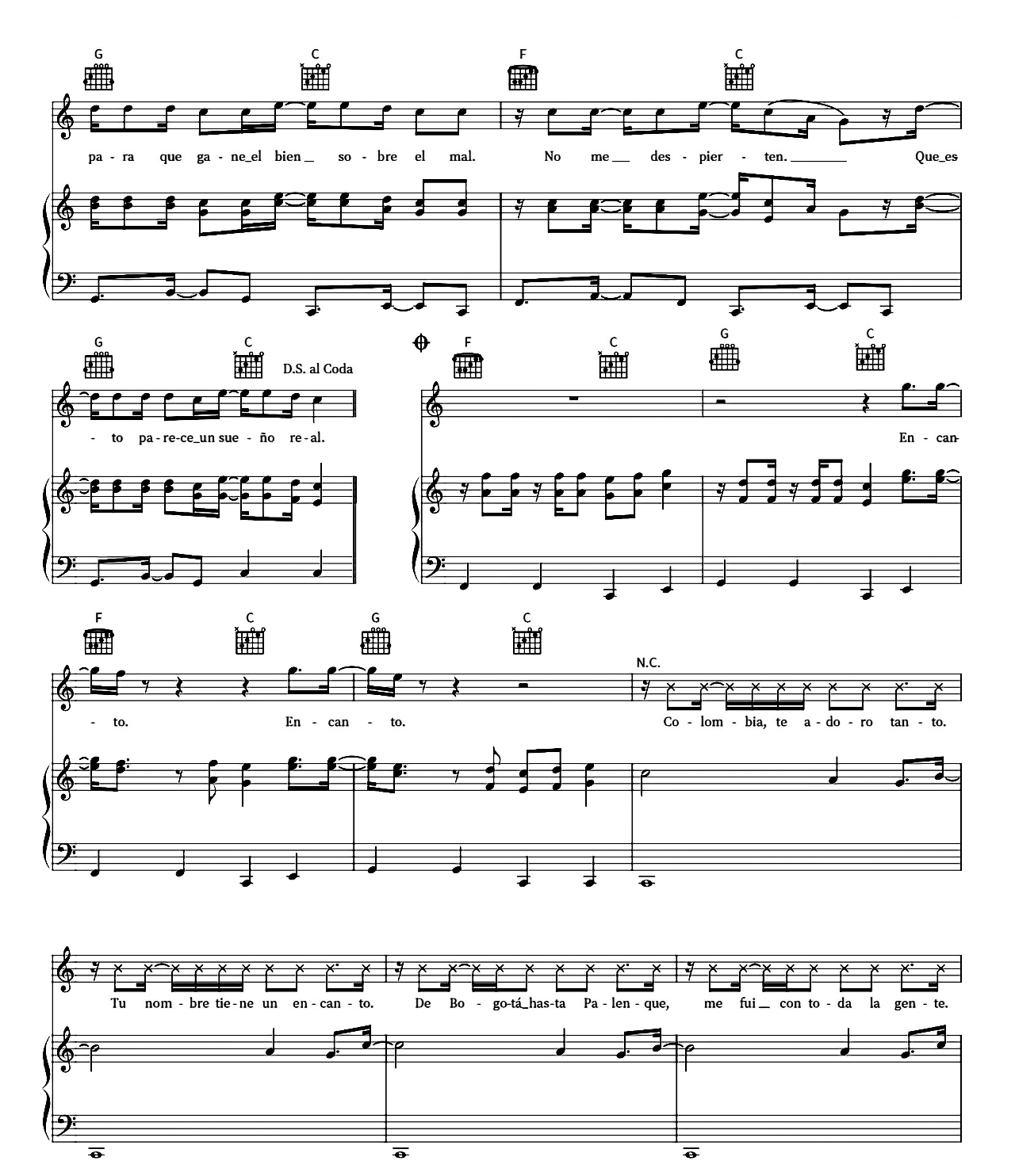 Colombia Mi Encanto (from Encanto) sheet music 4