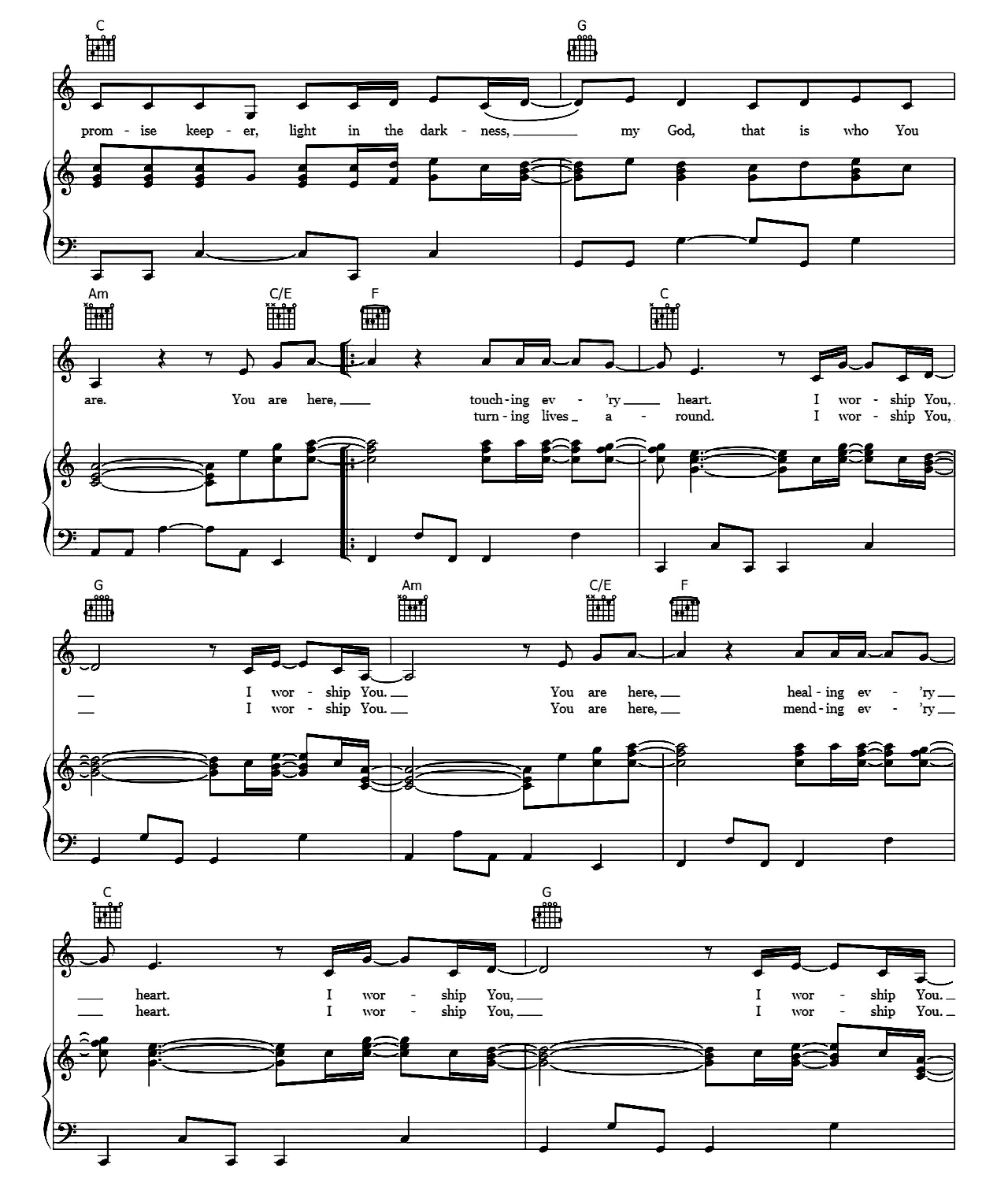 Way Maker sheet music 3