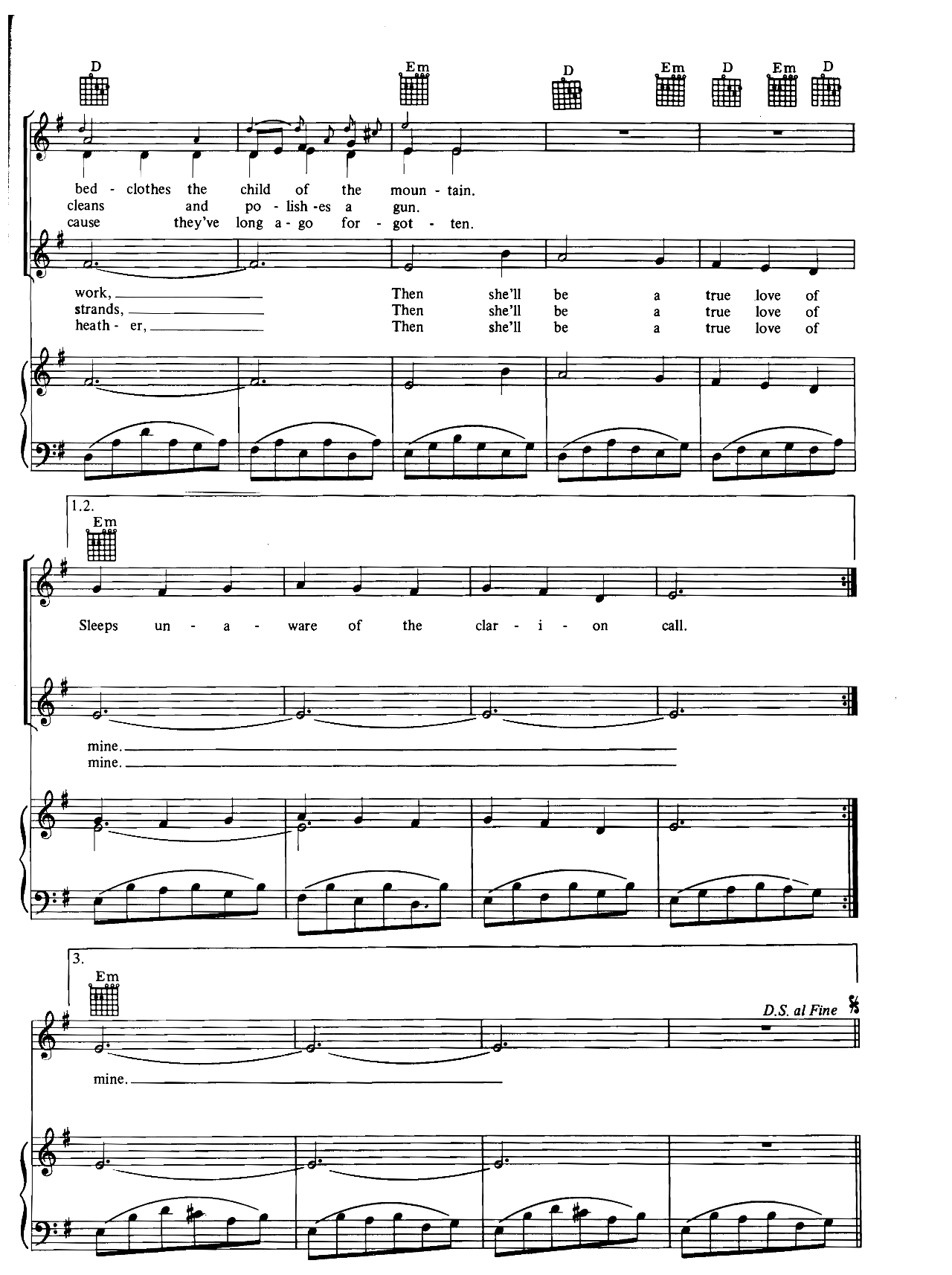 Scarborough Fair sheet music 4