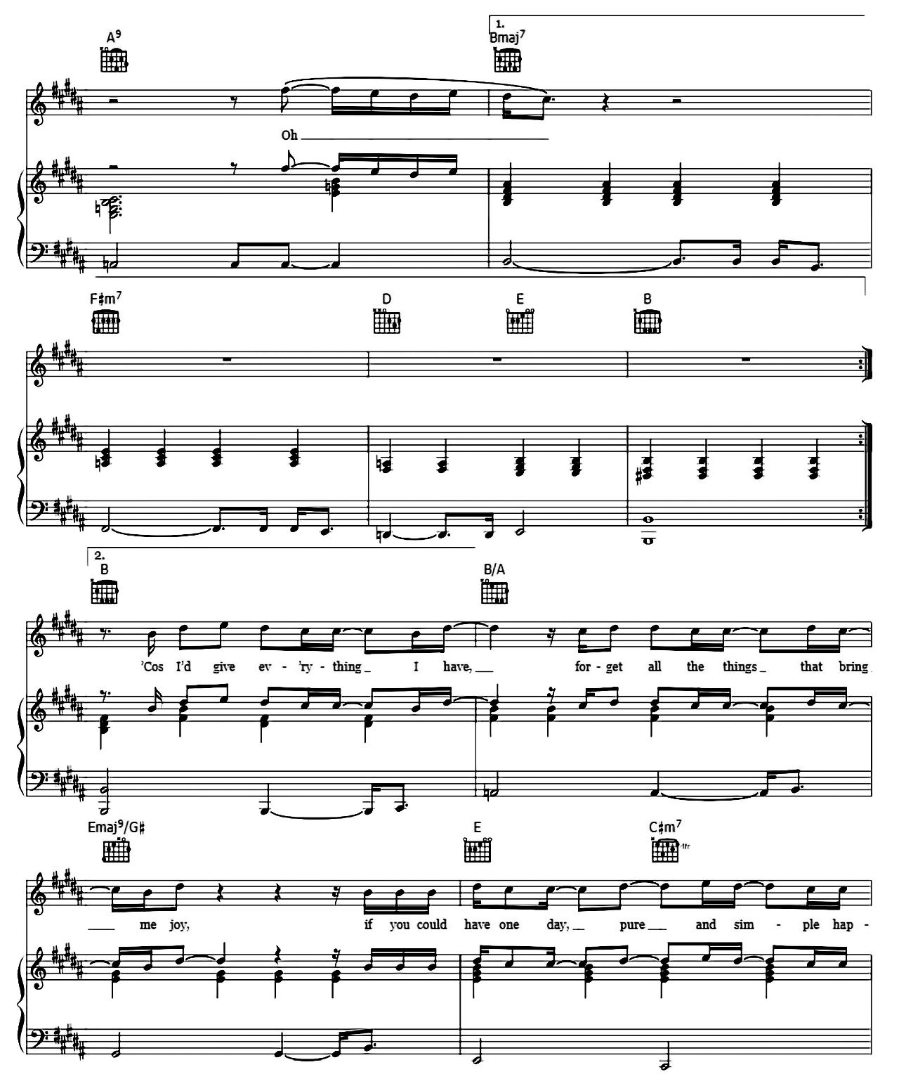 Mary sheet music 4