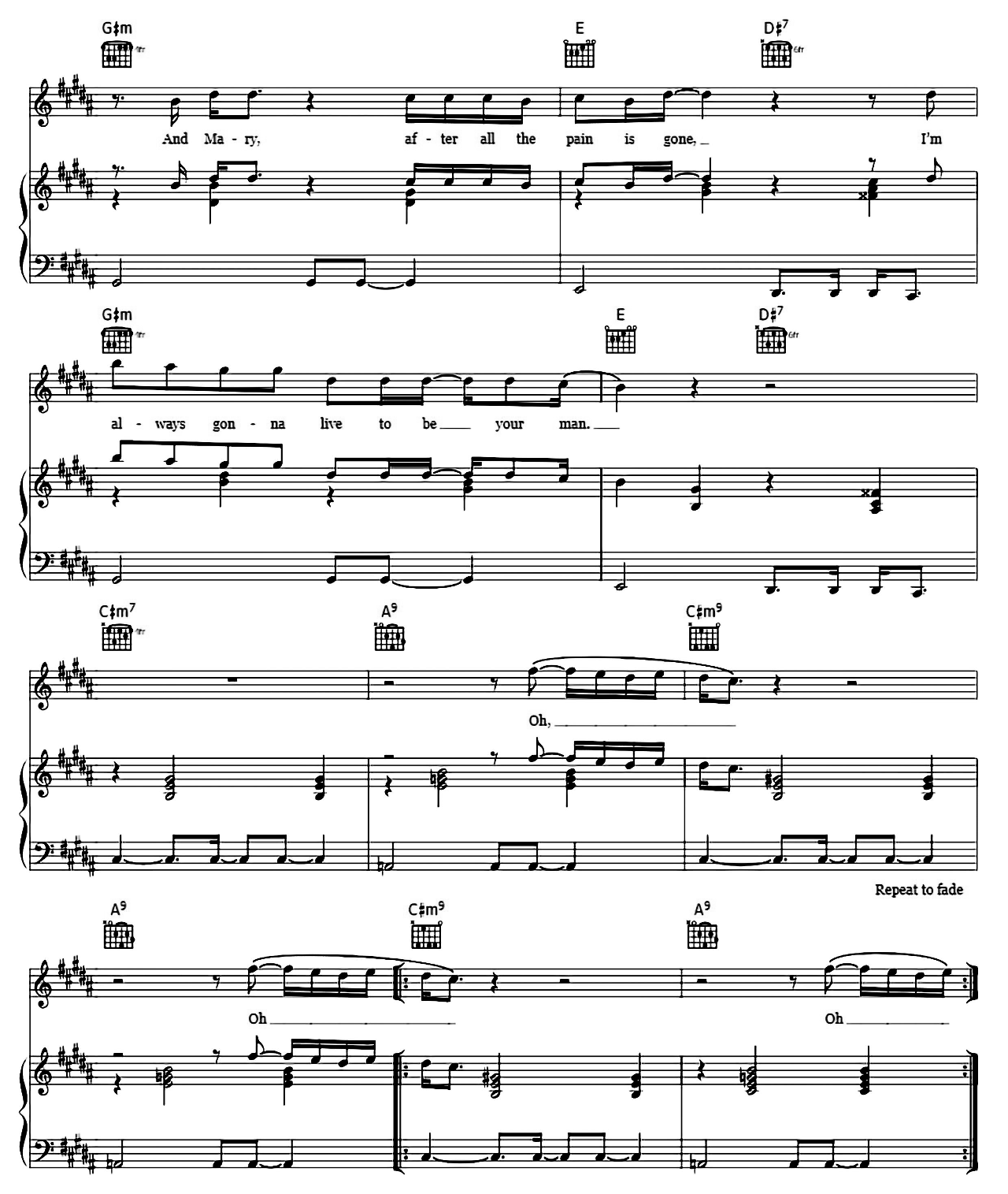 Mary sheet music 6