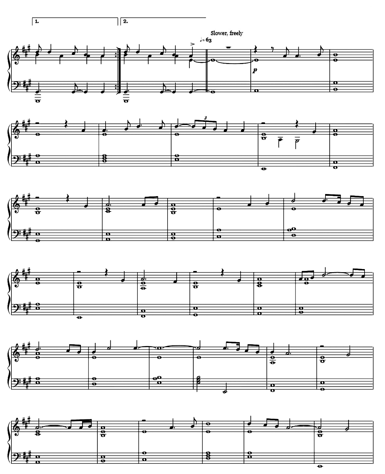 Honor Him Now We Are Free (from Gladiator) sheet music 5