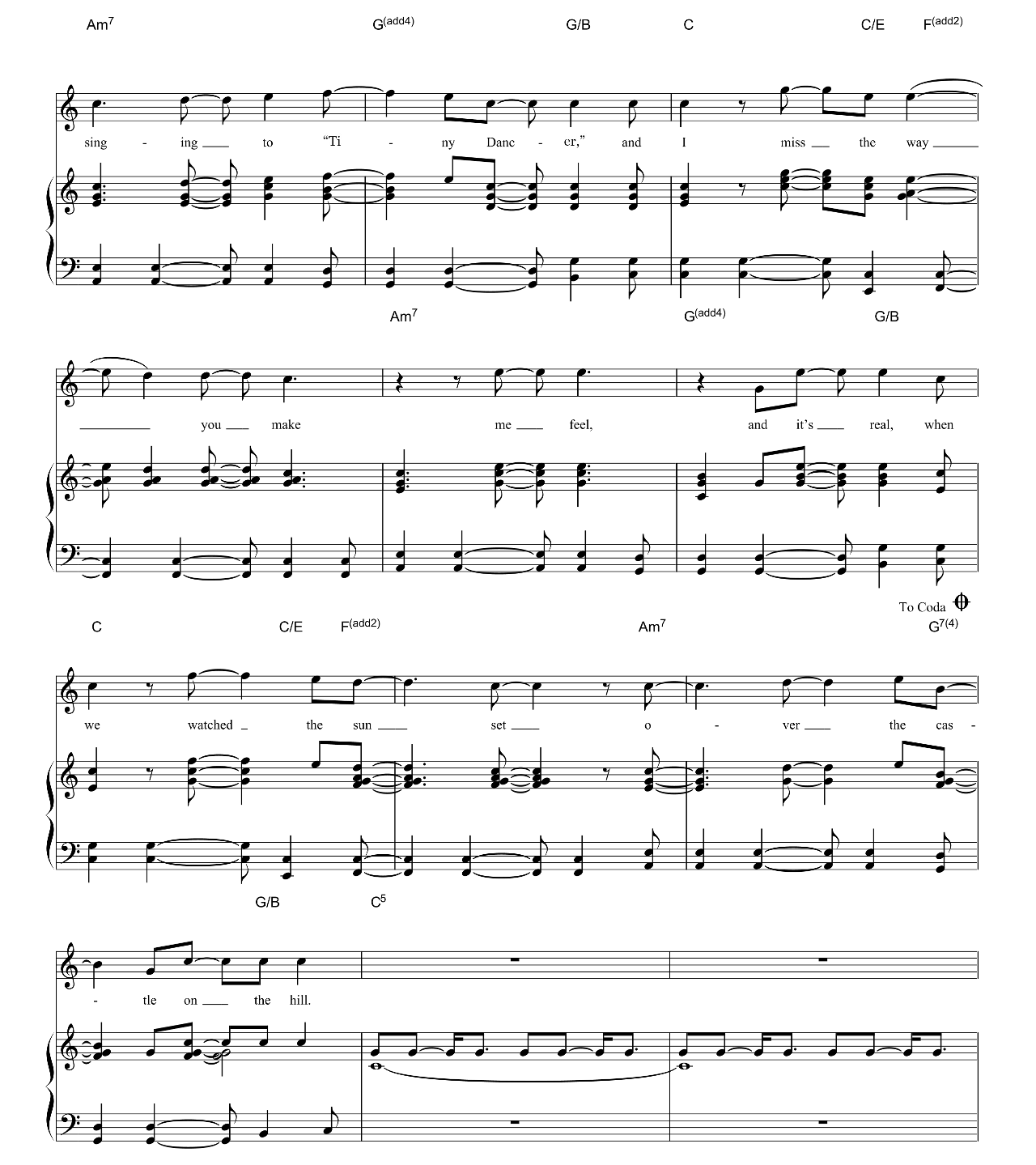 Castle On The Hill sheet music 4