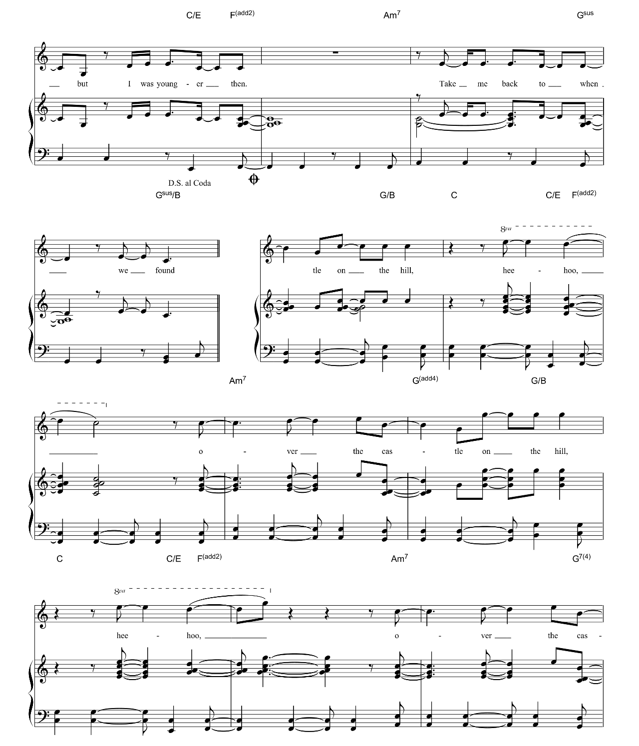 Castle On The Hill sheet music 6