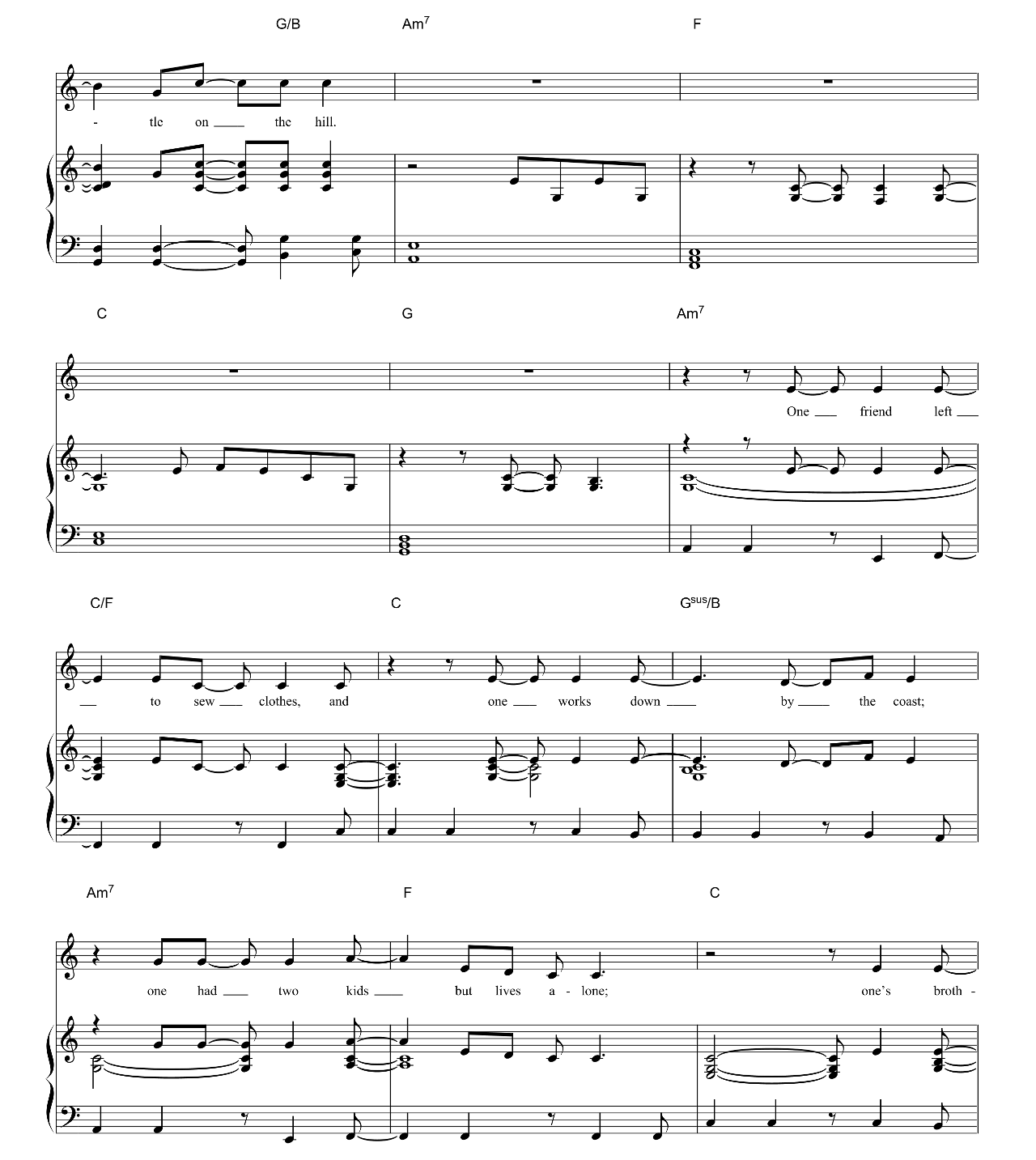 Castle On The Hill sheet music 7