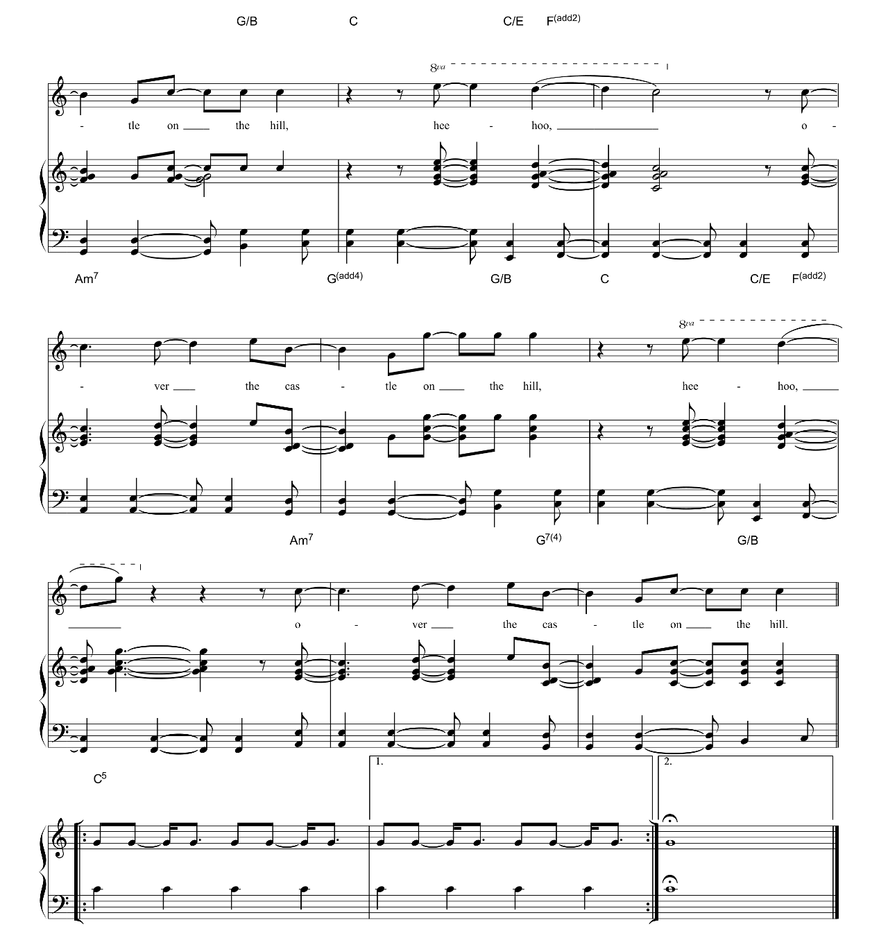 Castle On The Hill sheet music 10