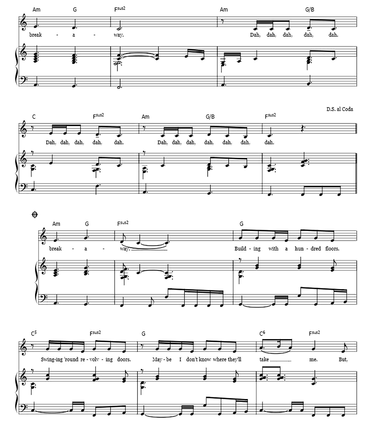 Breakaway sheet music 5