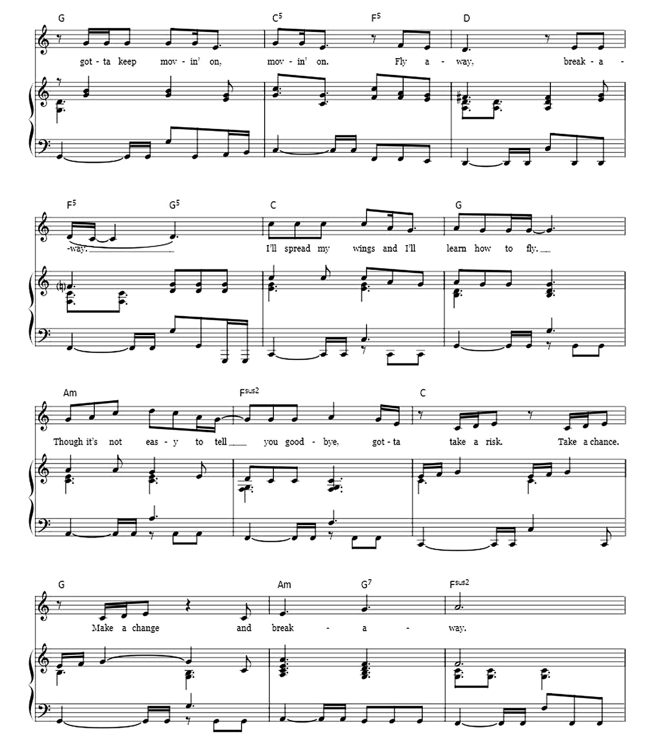 Breakaway sheet music 6