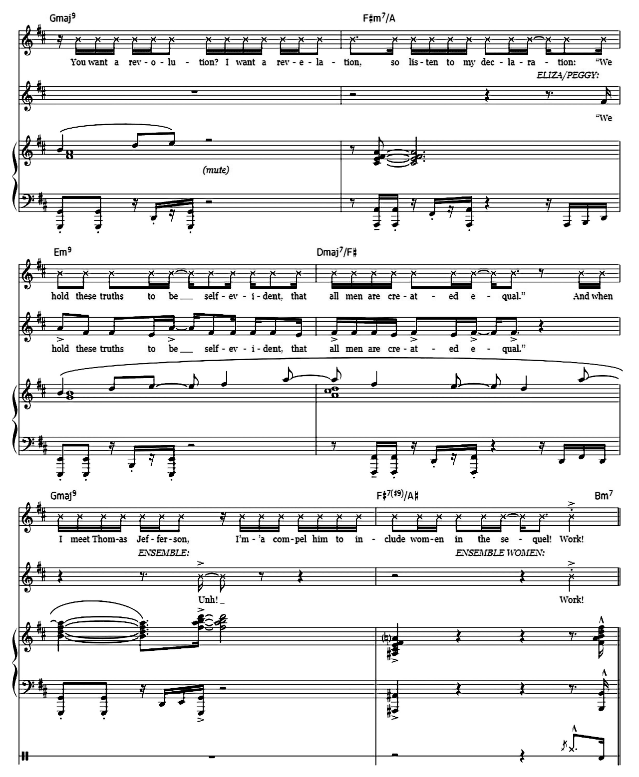 The Schuyler Sisters (from Hamilton) sheet music 10