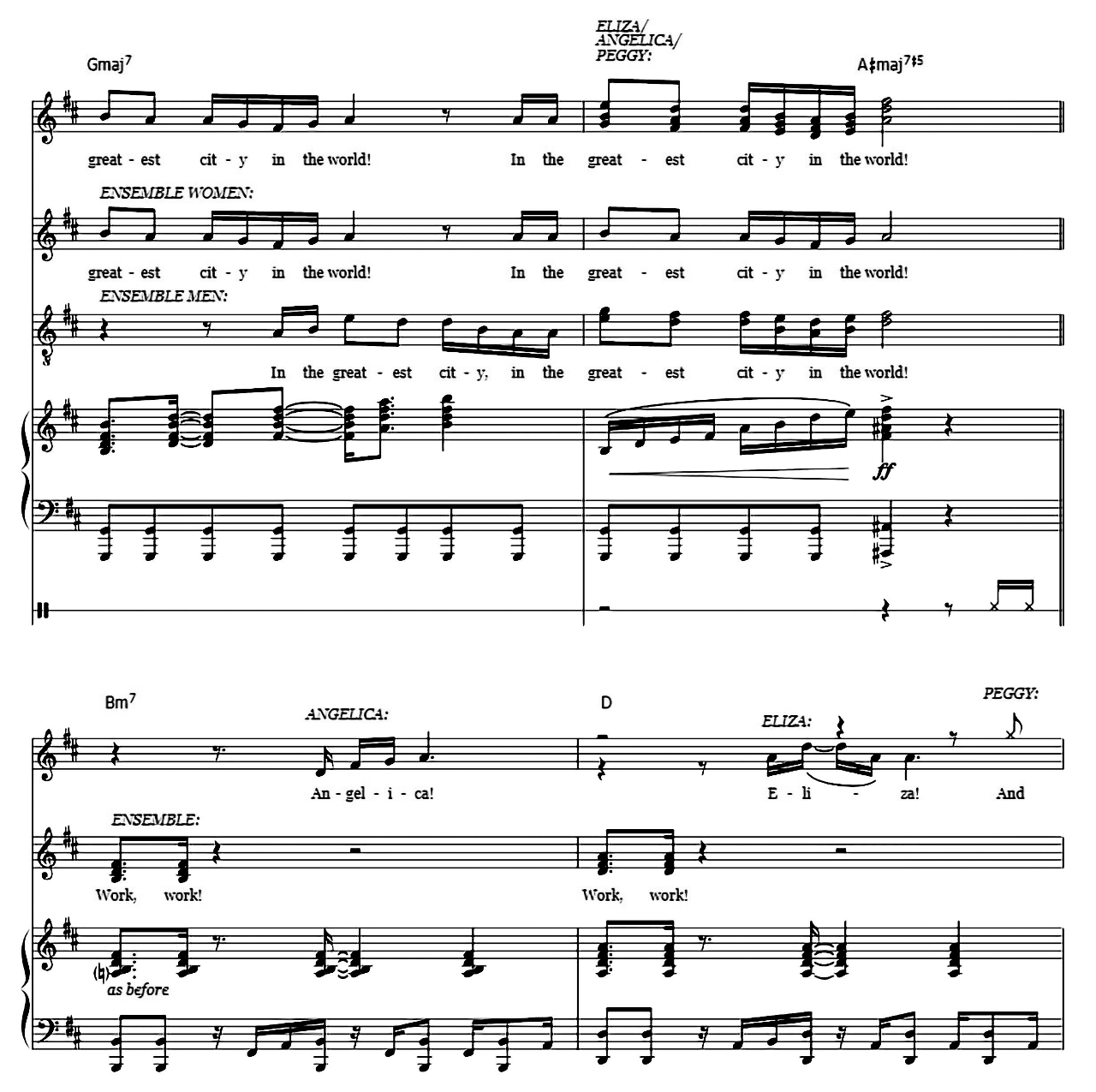 The Schuyler Sisters (from Hamilton) sheet music 15