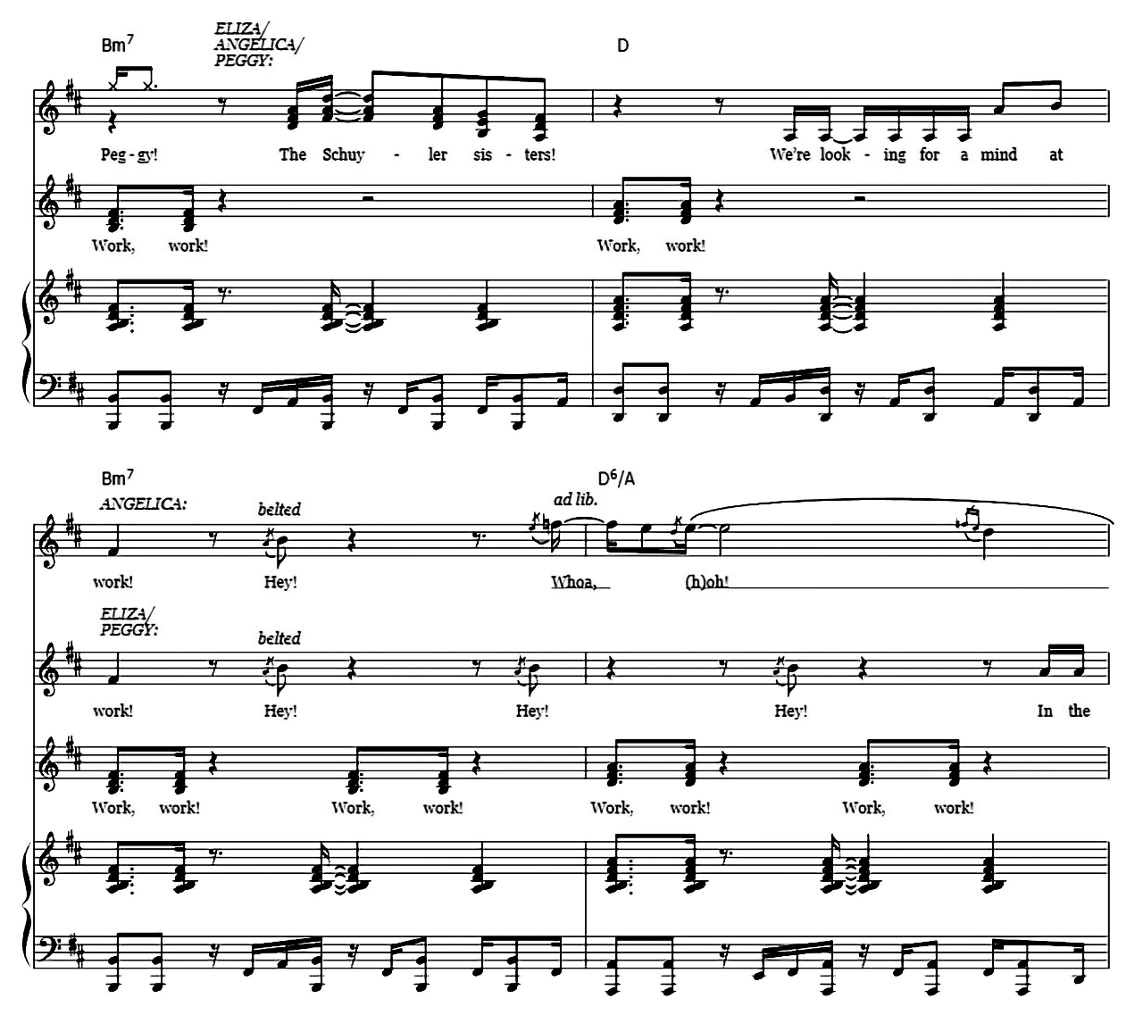 The Schuyler Sisters (from Hamilton) sheet music 16