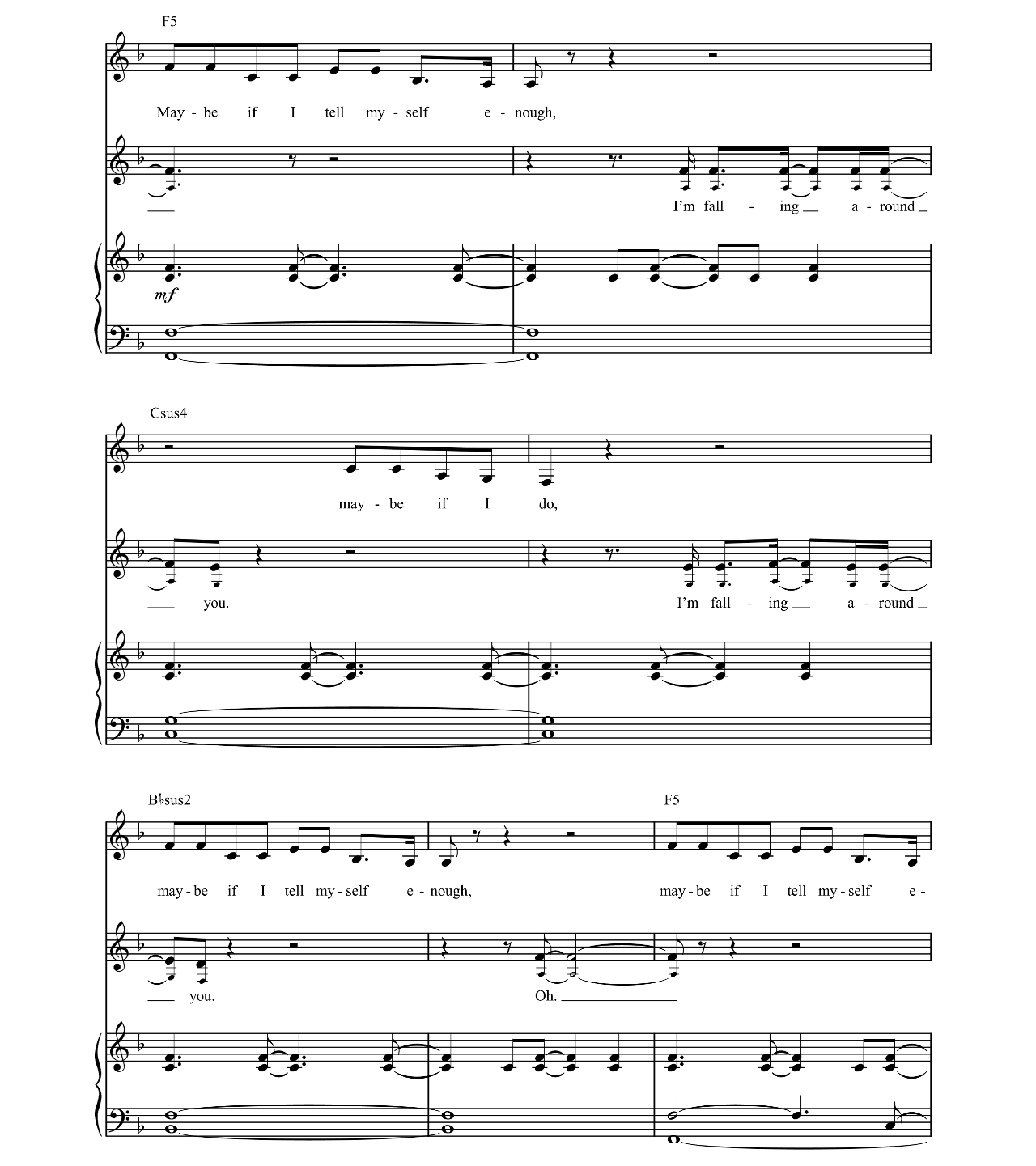 Over You sheet music 7