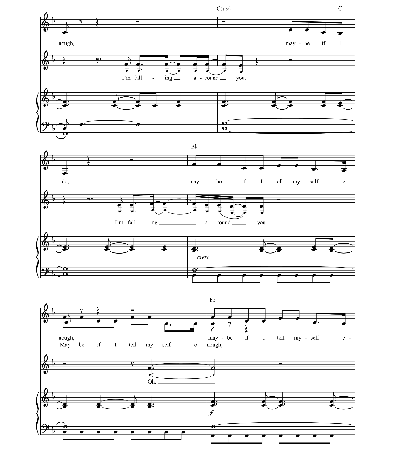 Over You sheet music 8