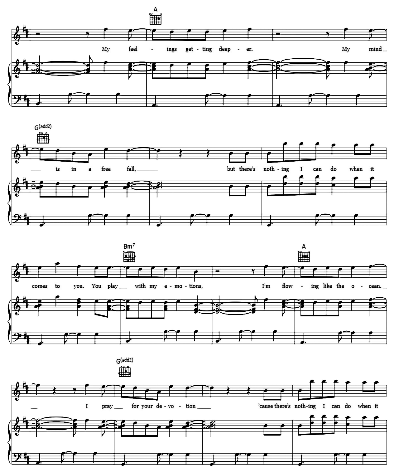 My Oasis sheet music 3