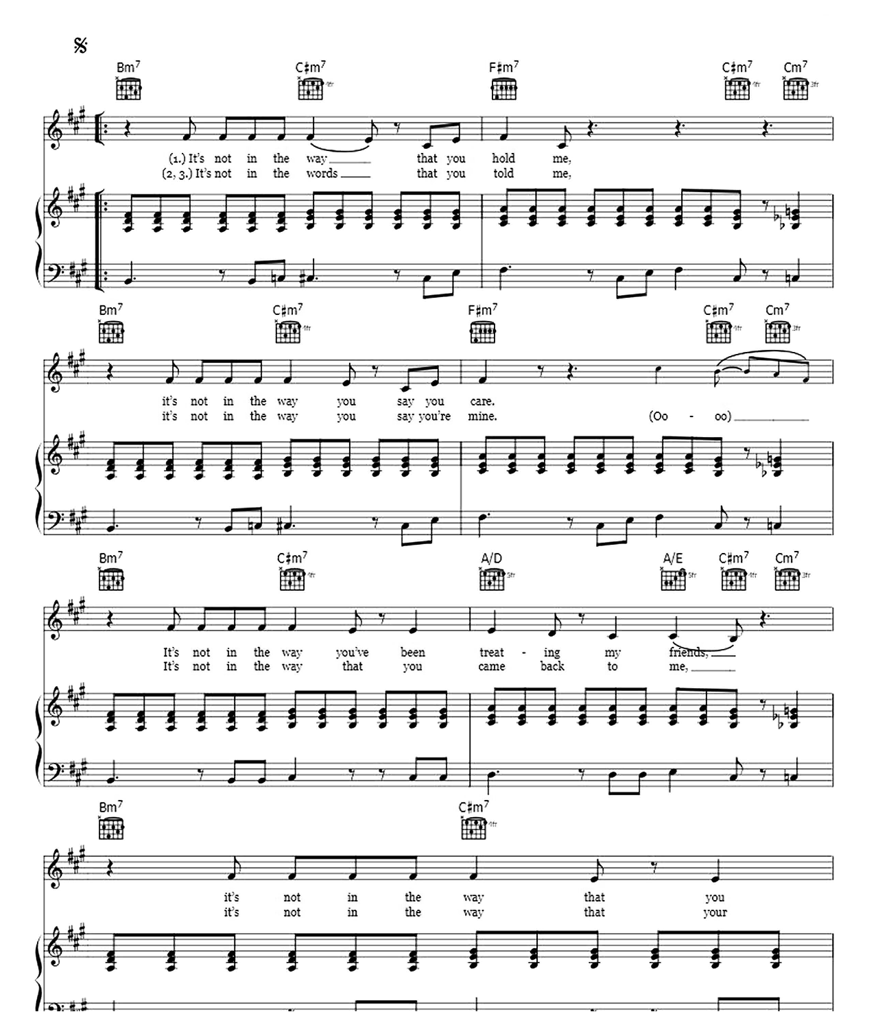 Hold The Line sheet music 2