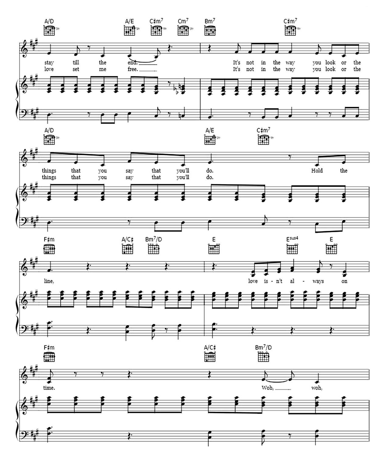 Hold The Line sheet music 3
