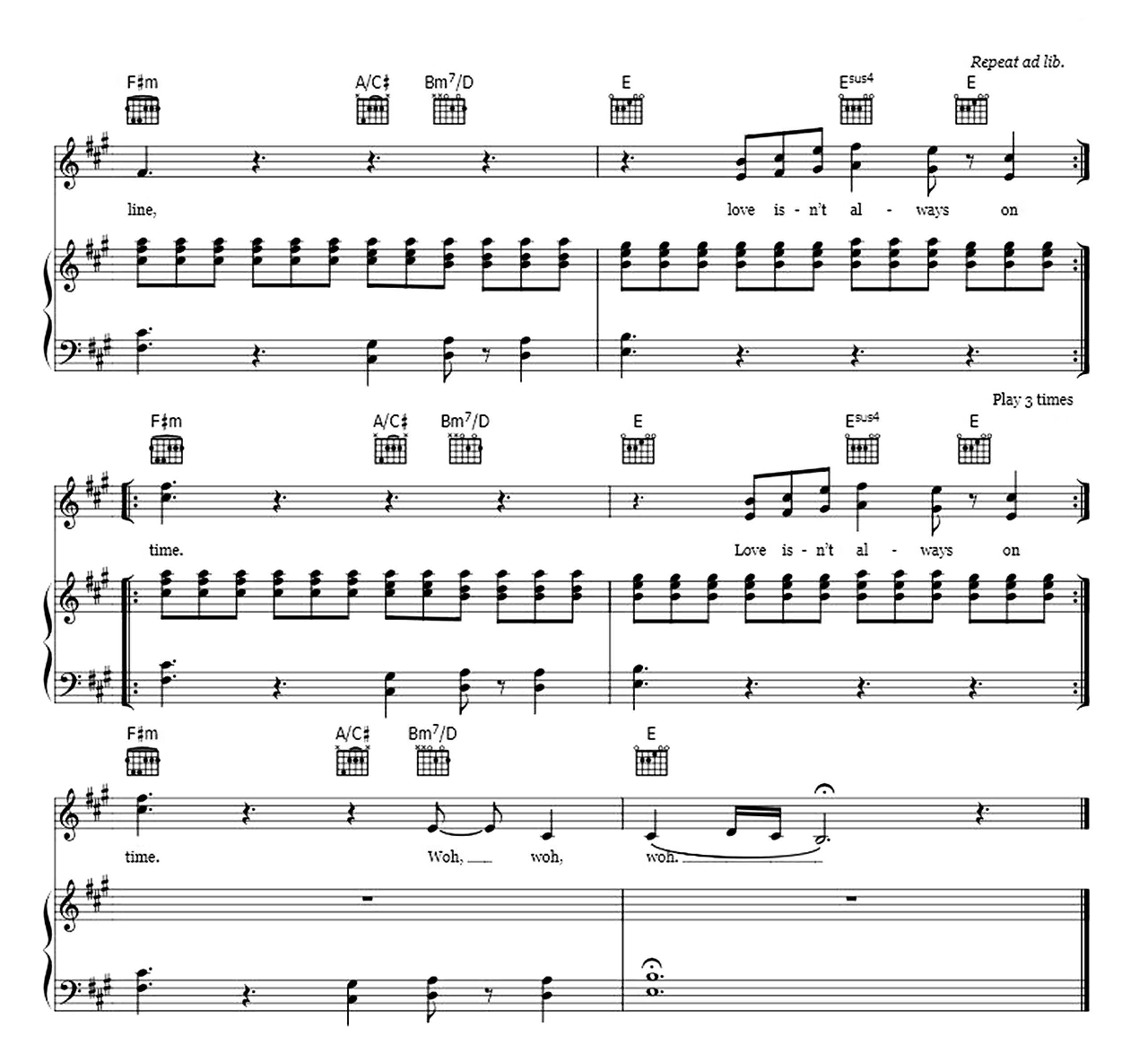 Hold The Line sheet music 6