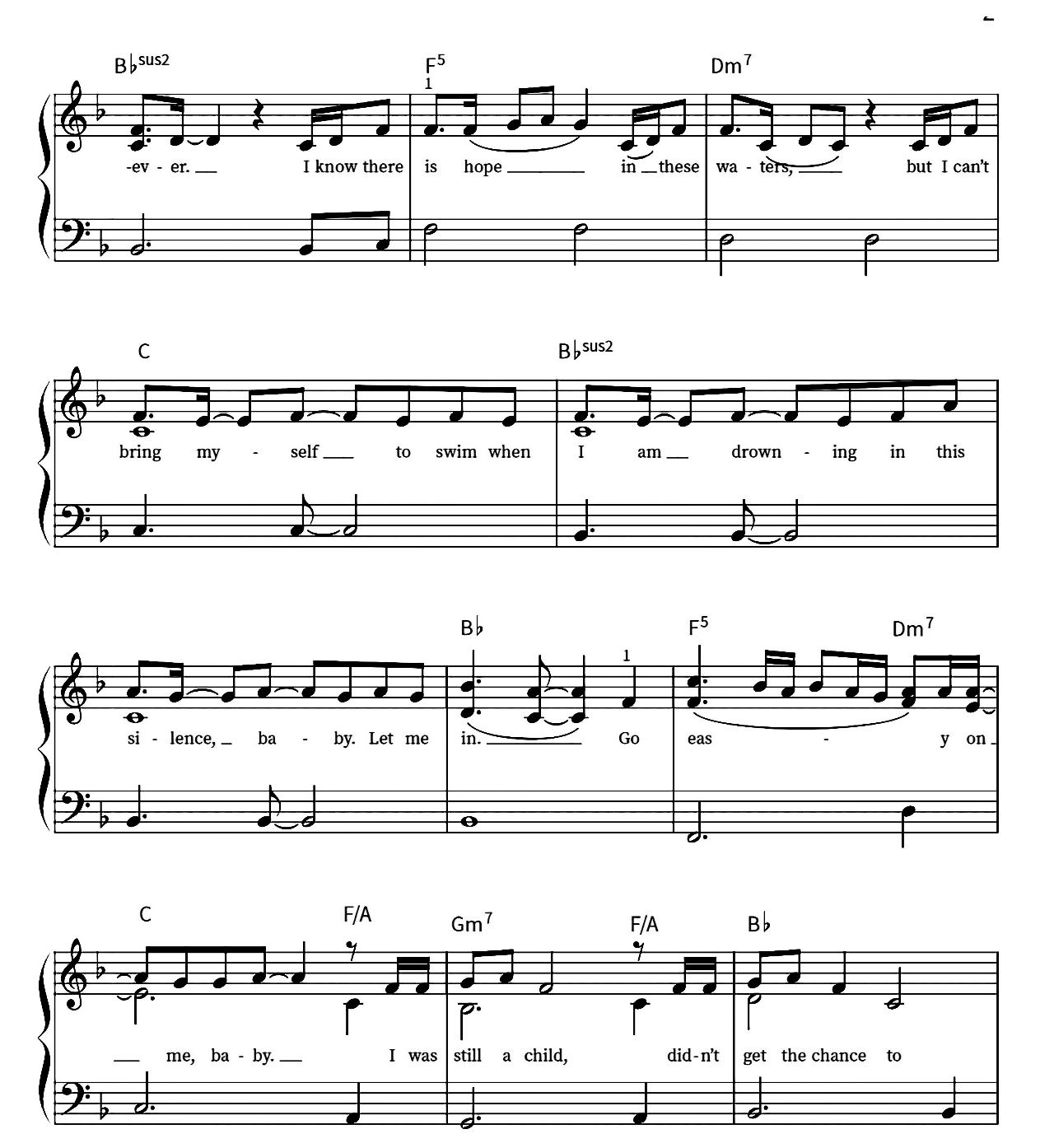 Easy On Me sheet music 2