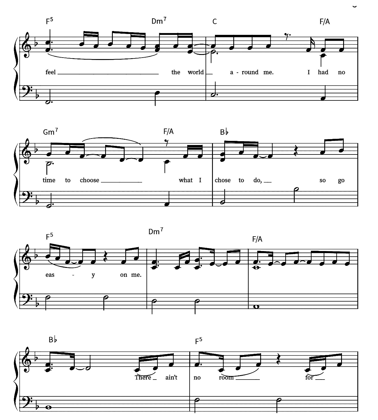 Easy On Me sheet music 3