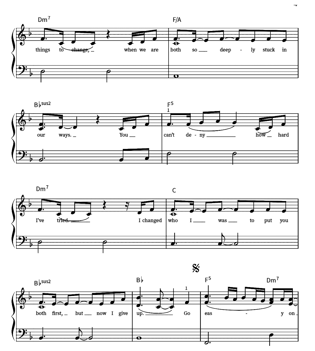 Easy On Me sheet music 4