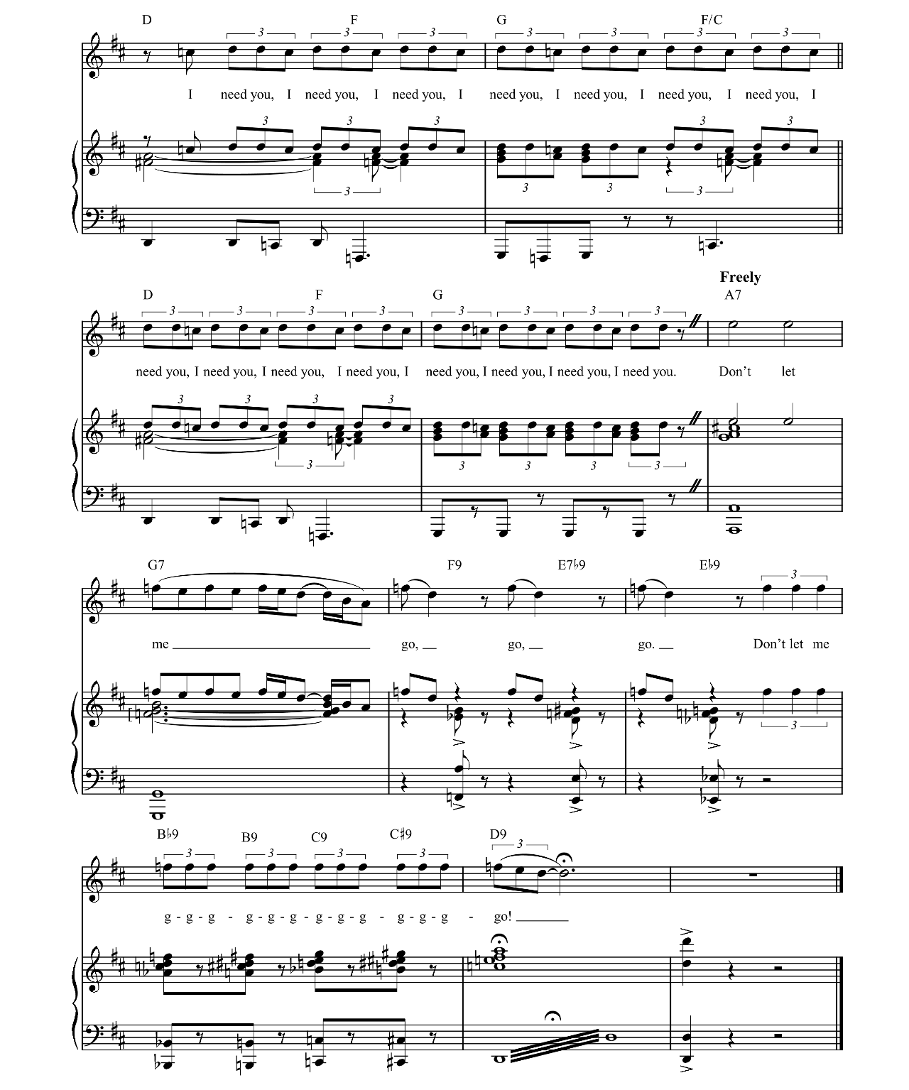 Don't Let Me Go (from Shrek (The Musical)) sheet music 8