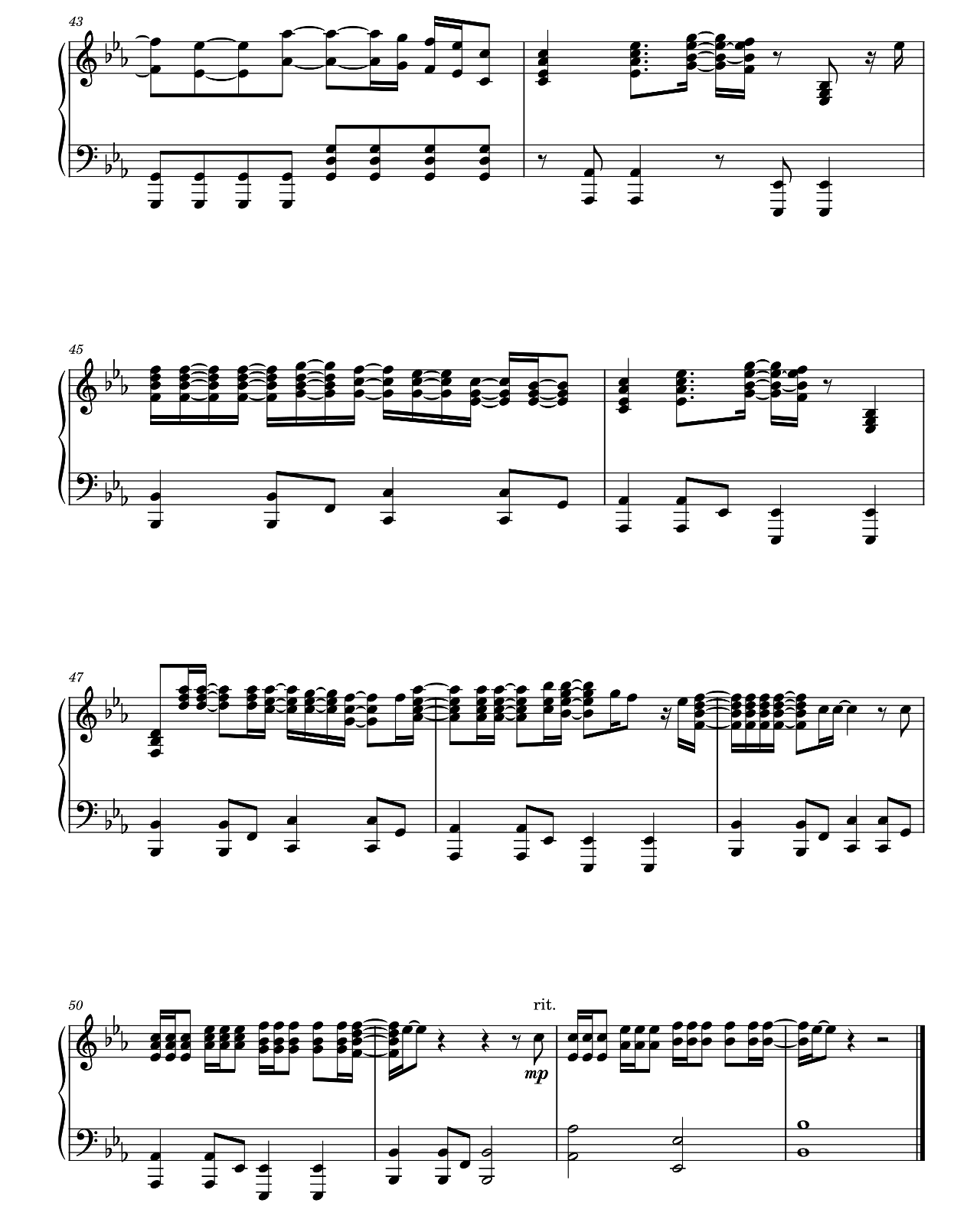 How Do I Say Goodbye sheet music 4