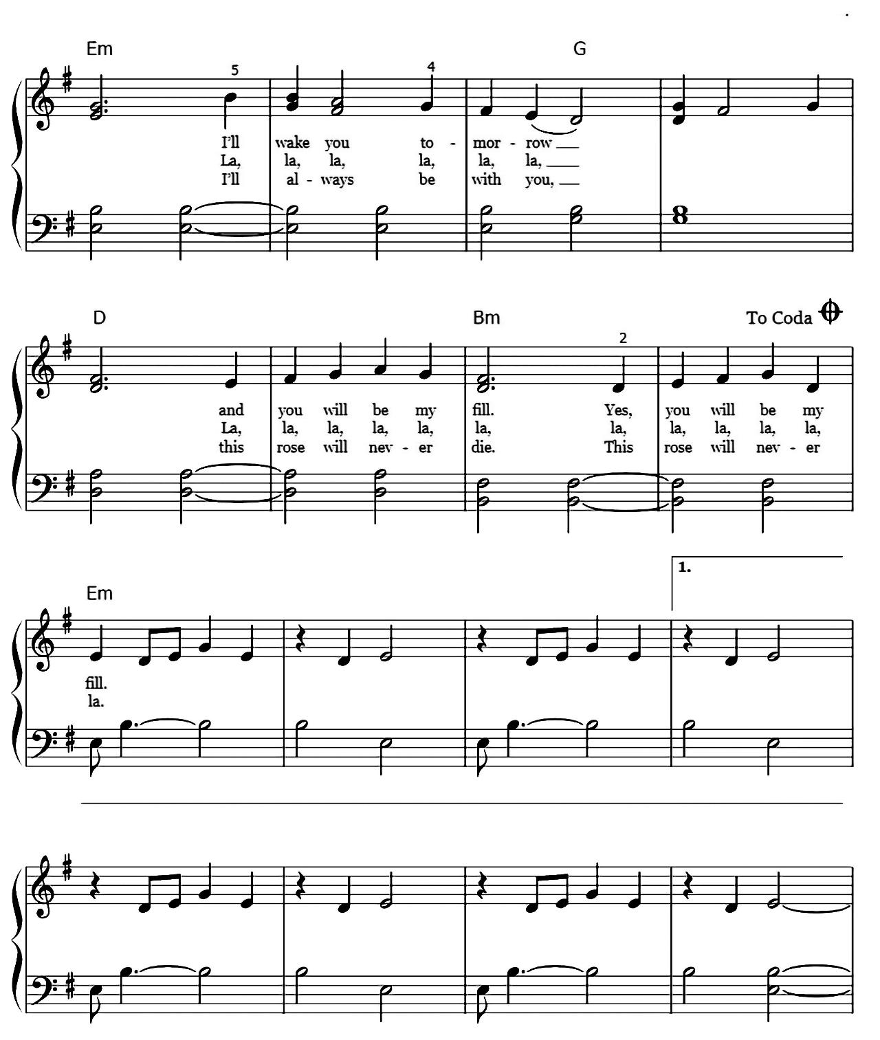 Lady D'Arbanville sheet music 4