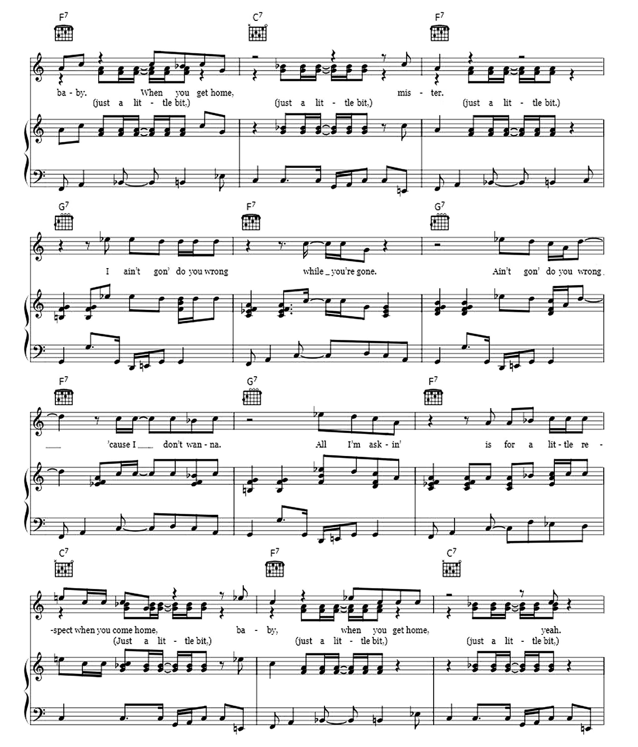 Respect sheet music 2