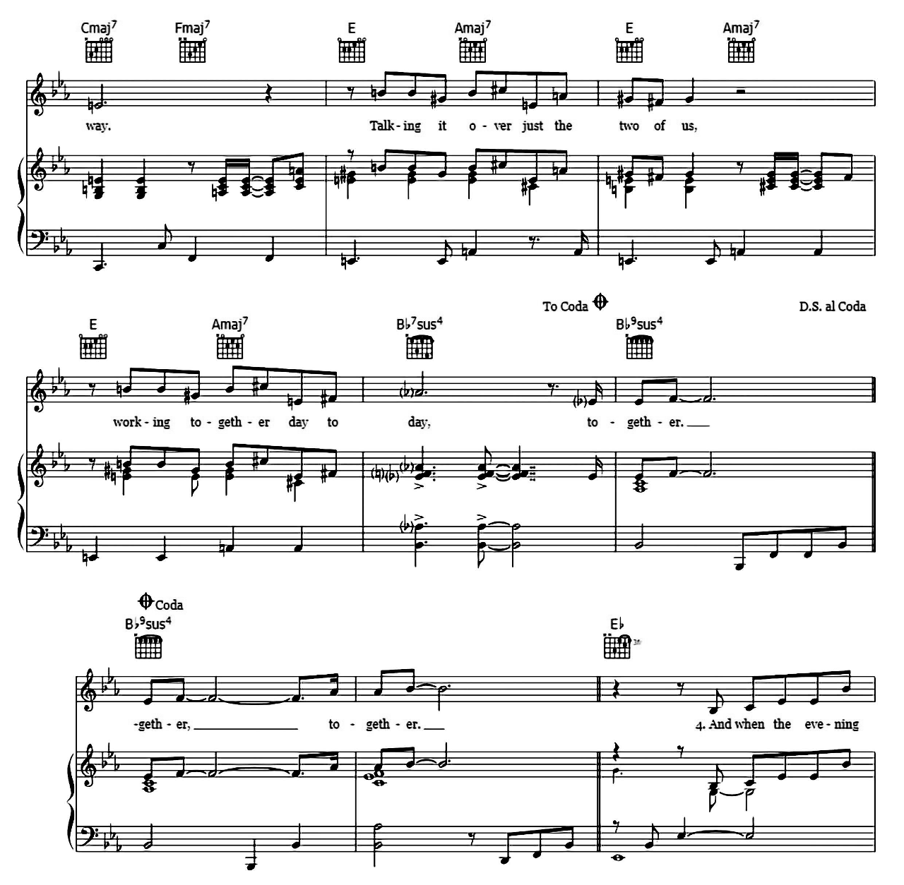 We've Only Just Begun sheet music 3
